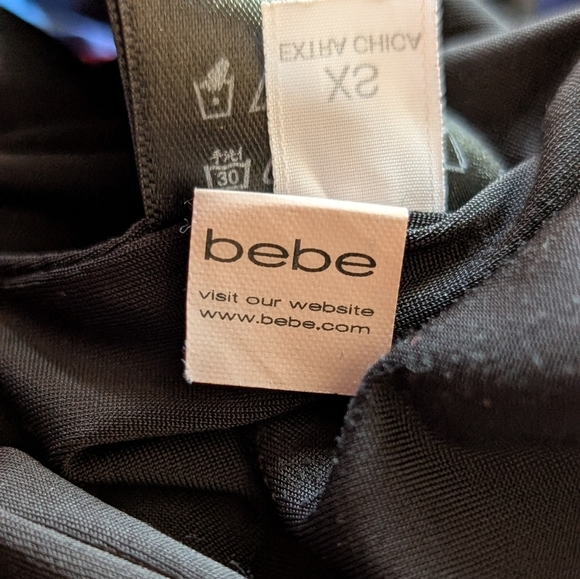 Bebe Colorblock Sleeveless Mini Dress - Black, Blue, Pink - Picture 2 of 9